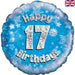 18'' Foil Happy 17th Birthday Blue