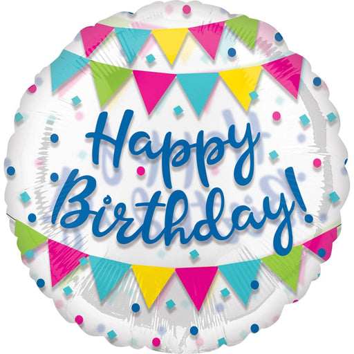 Birthday Streamers Jumbo Foil Balloon 28''/71Cm W X 28''/71Cm H