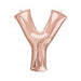 34'' Shape Foil Letter Y - Rose Gold (Anagram)