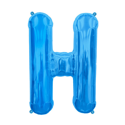 16'' Foil Letter H - Blue Packaged Air Fill