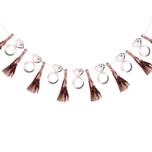 Rose Gold Foiled Ring Tassel Garland