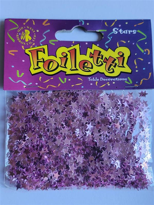 Small Pink Stars Confetti 14g