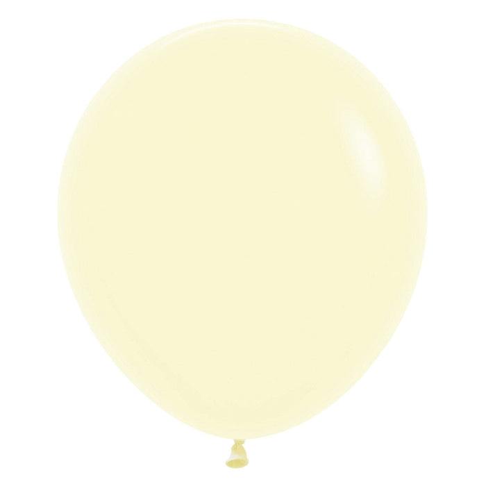 Love Partying 18 Inch (25pk) Pastel Matte Yellow Balloons