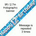 Foil Banner 12Th Birthday Blue