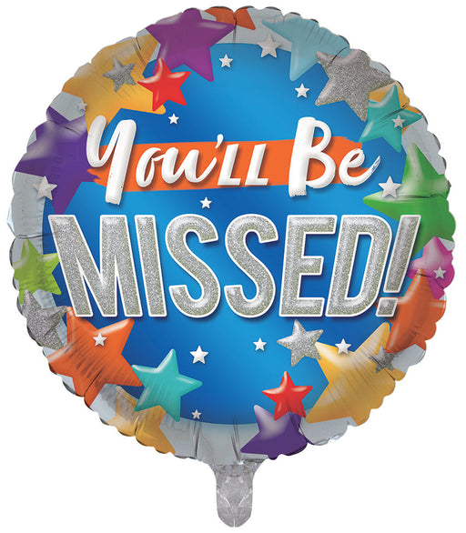 You'Ll Be Missed 18 Inch Foil Balloon