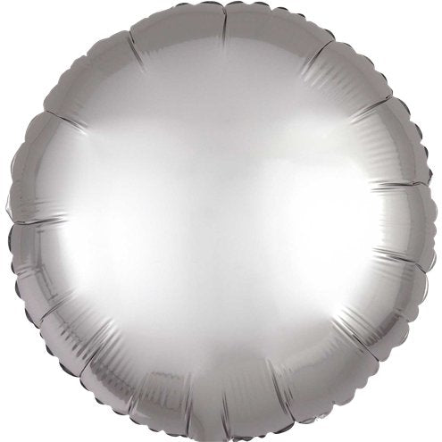 Round Satin Platinum Foil