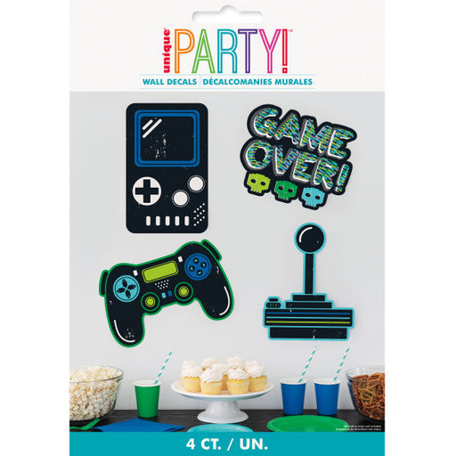 Gamer Birthday Wall Decals (4pk)