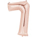 Number 7 Rose Gold Minishape Foil 16 Inch