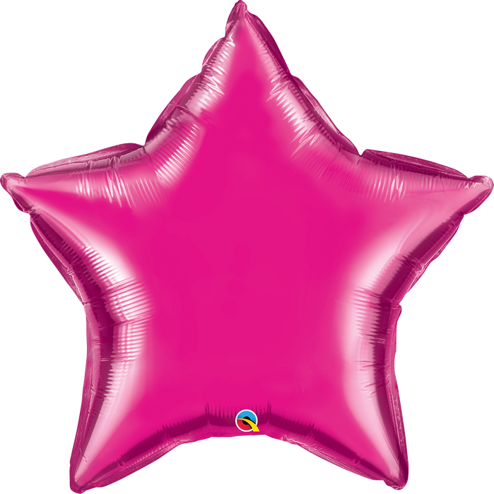 36'' Star Magenta Plain Foil