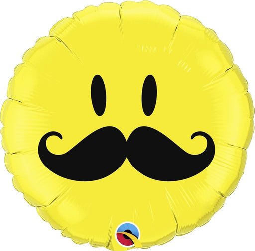 18'' Foil Smile Face Moustache