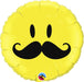 18'' Foil Smile Face Moustache