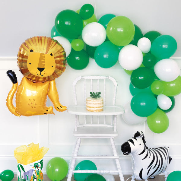 Green And White Balloon Arch