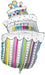 Polka Dots Birthday Cake Giant Foil Balloon 40''