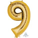 34'' Shape Foil Number 9 - Gold (Anagram)