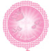 18'' Foil Christening Booties Pink