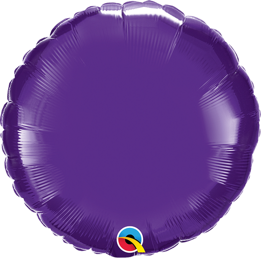 18 Inch Round Quartz Purple Plain Foil (Flat)