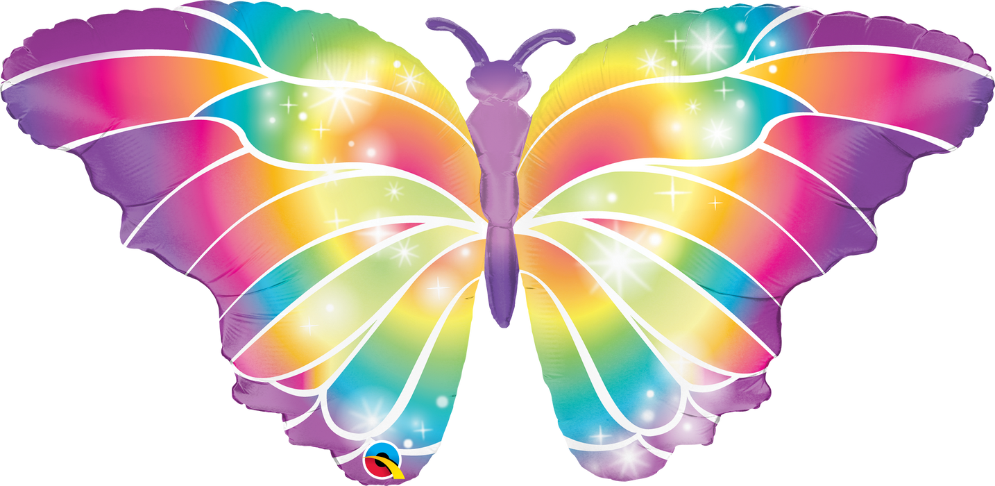 44'' Luminous Butterfly Super Shape Foil Balloon