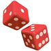 Casino Inflatable Dice 30Cm 2pk
