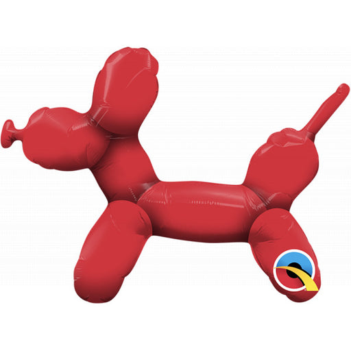 14 Inch Red Dog Balloon (Flat)