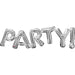 Party Silver Air Fill Balloon 83Cm X 22Cm
