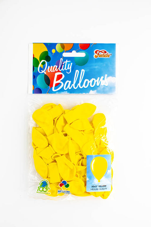 5" Yellow Pastel Balloons 50pk