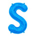 16'' Foil Letter S - Blue Packaged Air Fill