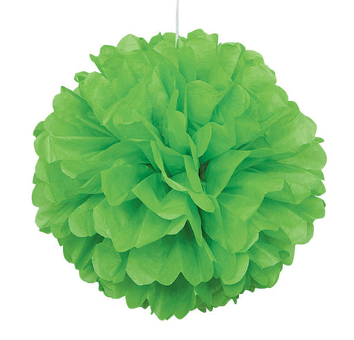 Lime Green Pom Pom Paper Decoration