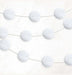 White Honeycomb Ball Garland 7ft
