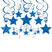 Bright Shooting Star Swirl Decorations