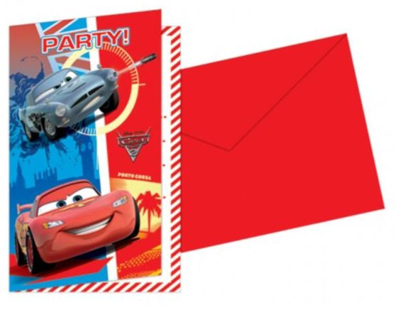 Cars 2 World Tour Invitations