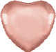 18'' Packaged Rose Gold Heart Foil Balloon