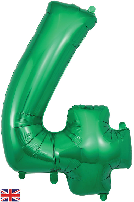 34" Number 4 Green