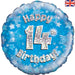 18'' Foil Happy 14th Birthday Blue