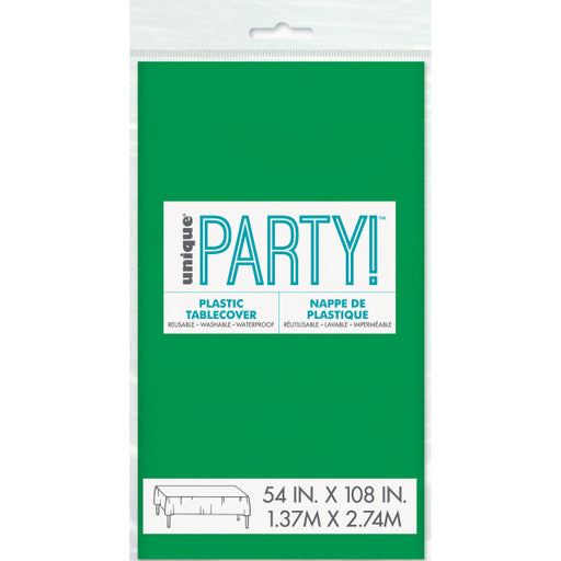 Emerald Green Plastic Party Table Cover