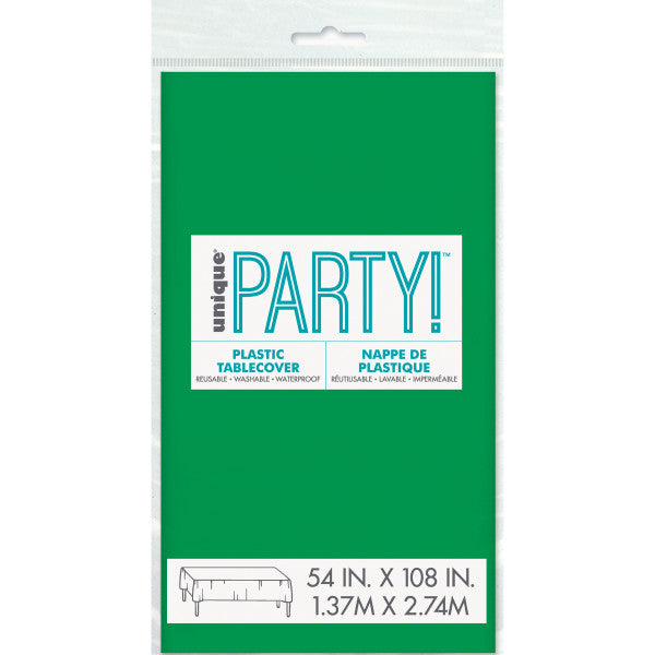 Emerald Green Plastic Party Table Cover