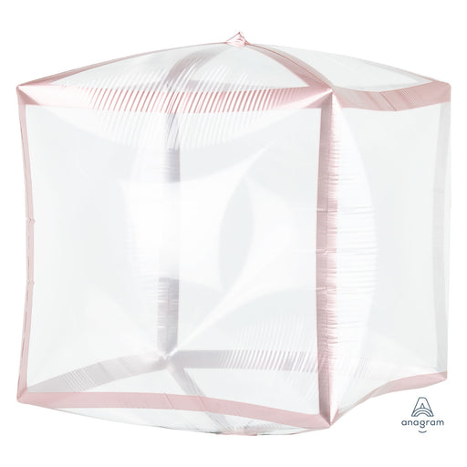 Rose Gold Trim Clearz Cubz Flat (15'' X 17'') (3pk)
