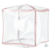 Rose Gold Trim Clearz Cubz Flat (15'' X 17'') (3pk)