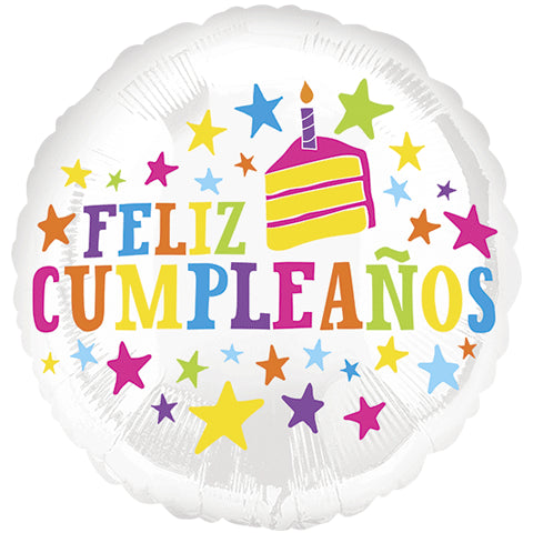 Feliz Cumpleanos Stars Balloon