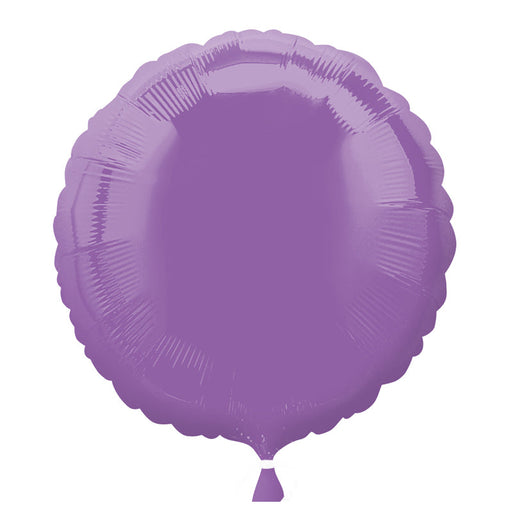 18 Inch Round Spring Lilac Plain Foil (Flat)