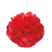 Ruby Red Mini Puff Tissue Decorations, 3pk