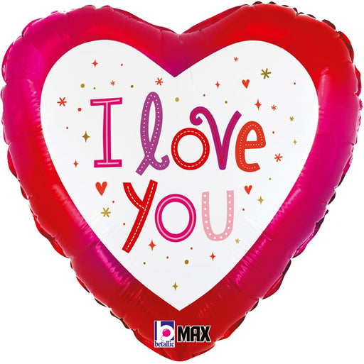 Love Partying Foil Balloon Love You Sparkles (18 Inch)