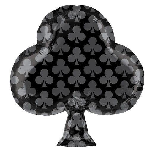18'' Foil Shape Black Club