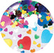Heartbeat Confetti Shapes - Metallic Multicoloured