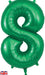 34" Number 8 Green
