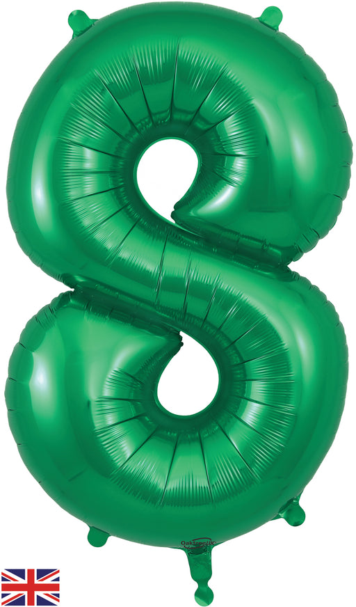 34" Number 8 Green