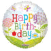9 Inch Happy Birthday Airfill 10pk (Flat)(Heat Seal)