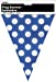 Royal Blue Polka Dot Flag Bunting