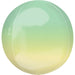 15'' Foil Orbz Yellow & Green Ombre 1Pk