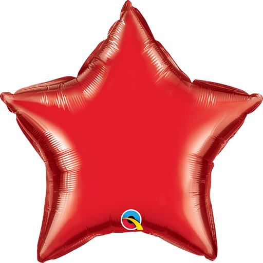 20'' Star Ruby Red Plain Foil