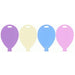 Pastel Balloon Shape Weights Assorted 100pk